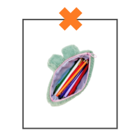 Etui fluffy krokodil